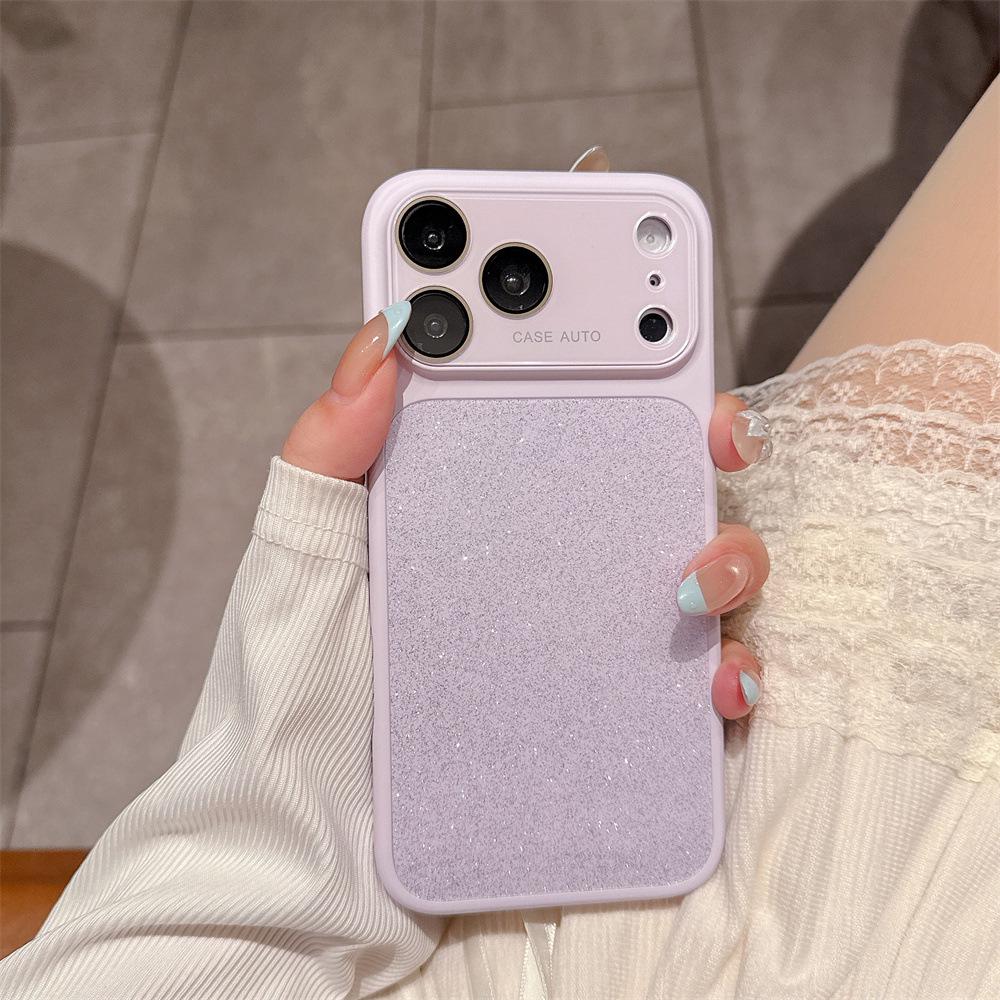 Glitter Phone Case for iPhone 17 Pro with Full Coverage Lens Film for Apple 16 Pro Max and 15