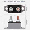 BBTO 4 Pieces DC 12V - 24V Automatic Reset Circuit Breaker Circuit Breaker With Cover Stud Bolt For Automotive And More (30 Amp)