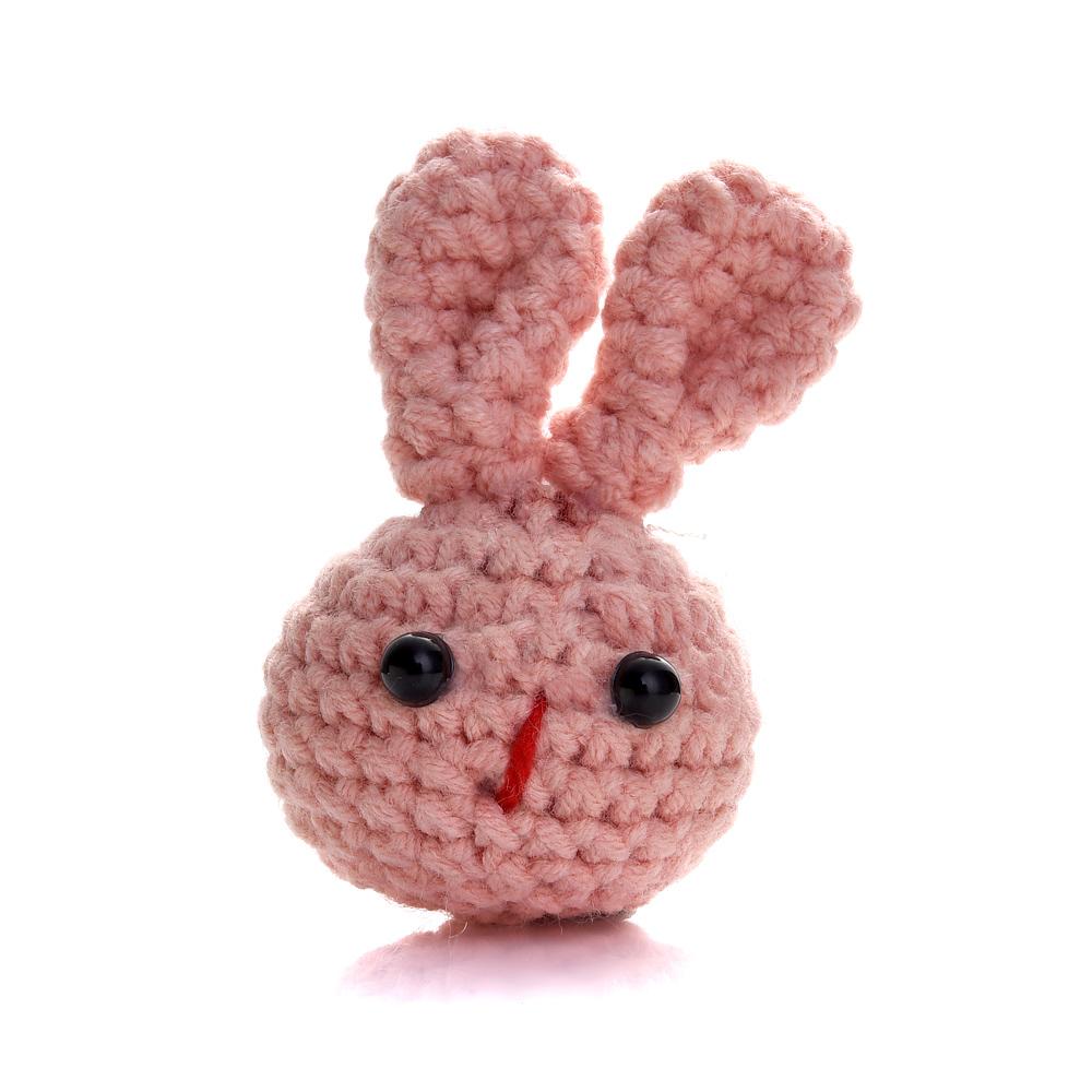 1Pc Handmade Crochet Animal Mixed Felt Ball DIY Charm Newborn Care Accessories Necklace Pacifier Chain Set Toy