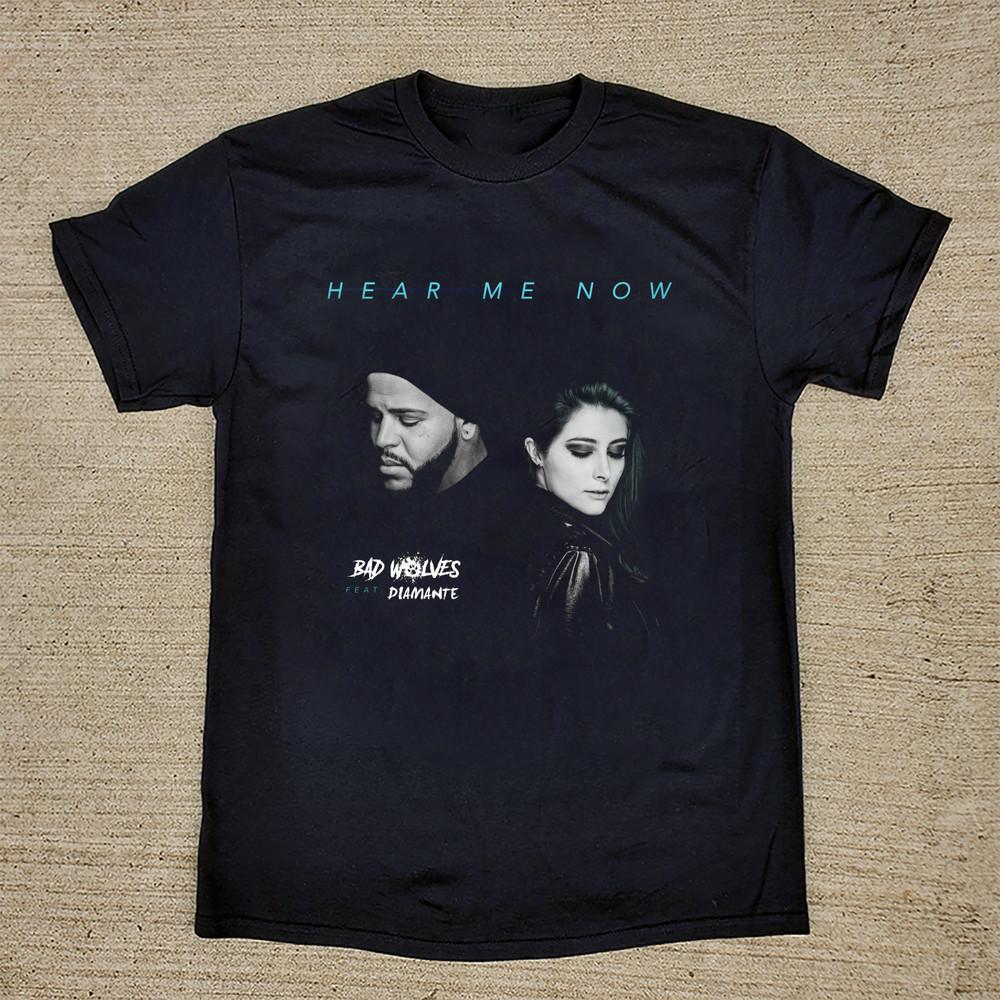 Bad Wolves Hear Me Now T Shirt Black All Size S - 5Xl Unisex T-Shirt S