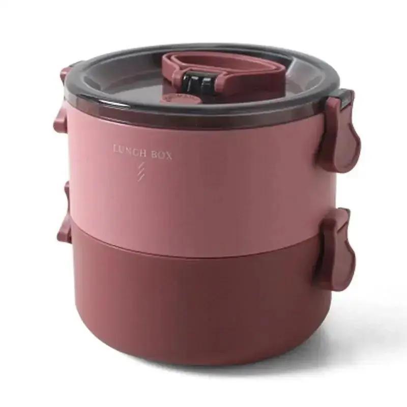 1/2layer Lunch Box Food Container Snack Lunchbox Meal  Food Container Storage Box Thermos Lunch Box