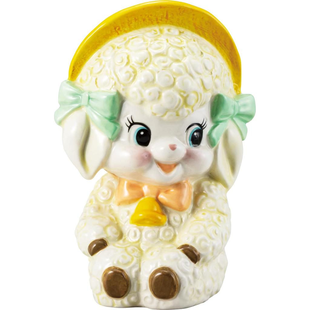 3D Piggy Bank 10 X 13 Cm Fluffy Goods Swimmer Goods Birthday Gift White Yellow "Swimmer" Approx. SAN4737-4