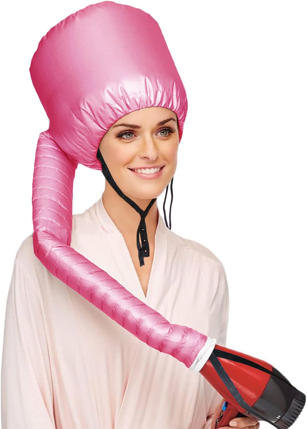 

Safety Portable Hair Dryer Bonnet Attachment for Hair Styling - Deep Pink United States