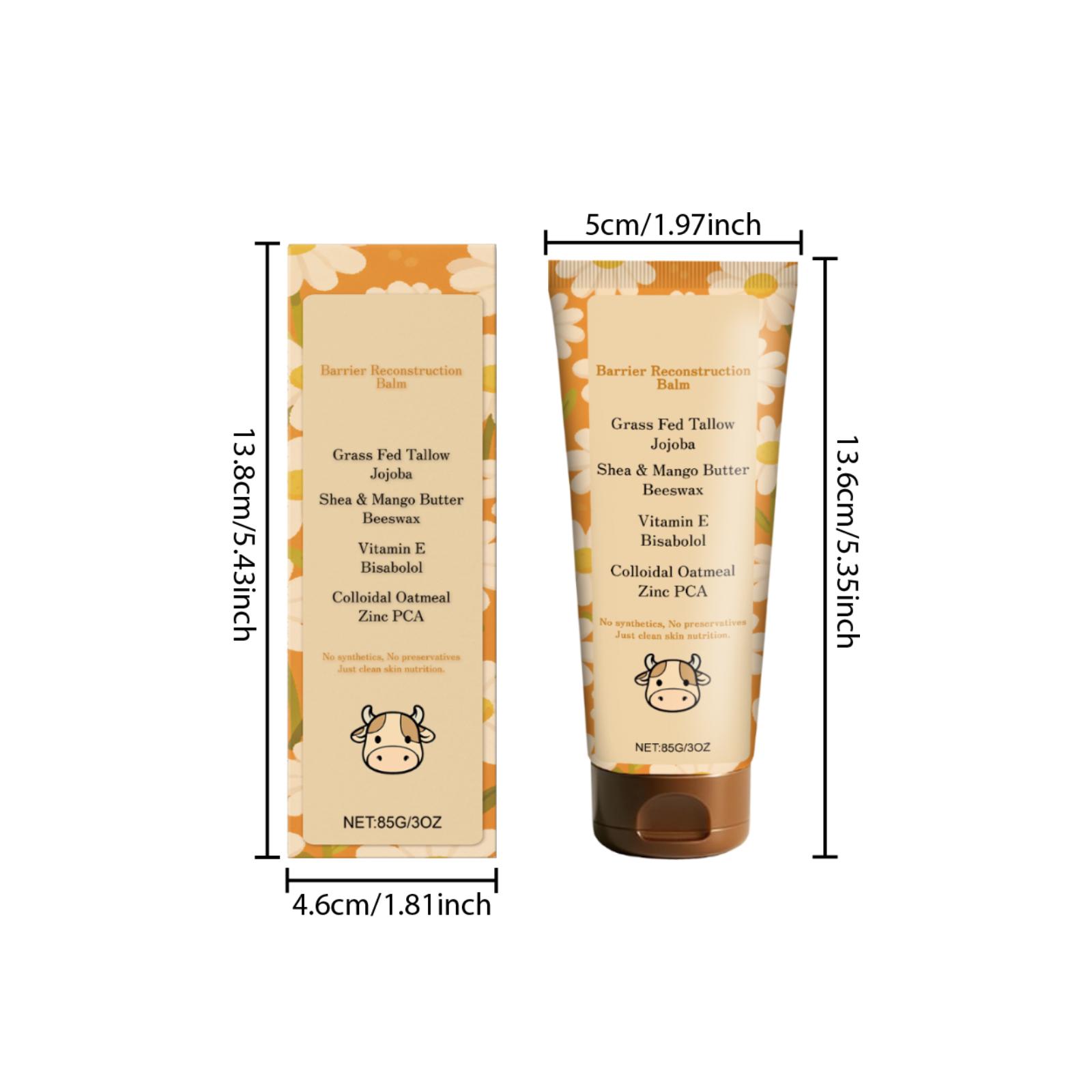 

Beef Tallow Balm Cream Natural Moisturizing Ultra Nourishing for Dry Sensitive Skin Improve Elasticity Body Butter Face Cream 85g