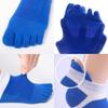 6 Pairs Toe Socks Men Cotton Striped Ankle Socks Sport Breathable Mesh Shaping Anti Friction No Show Short Sock With Five Finger