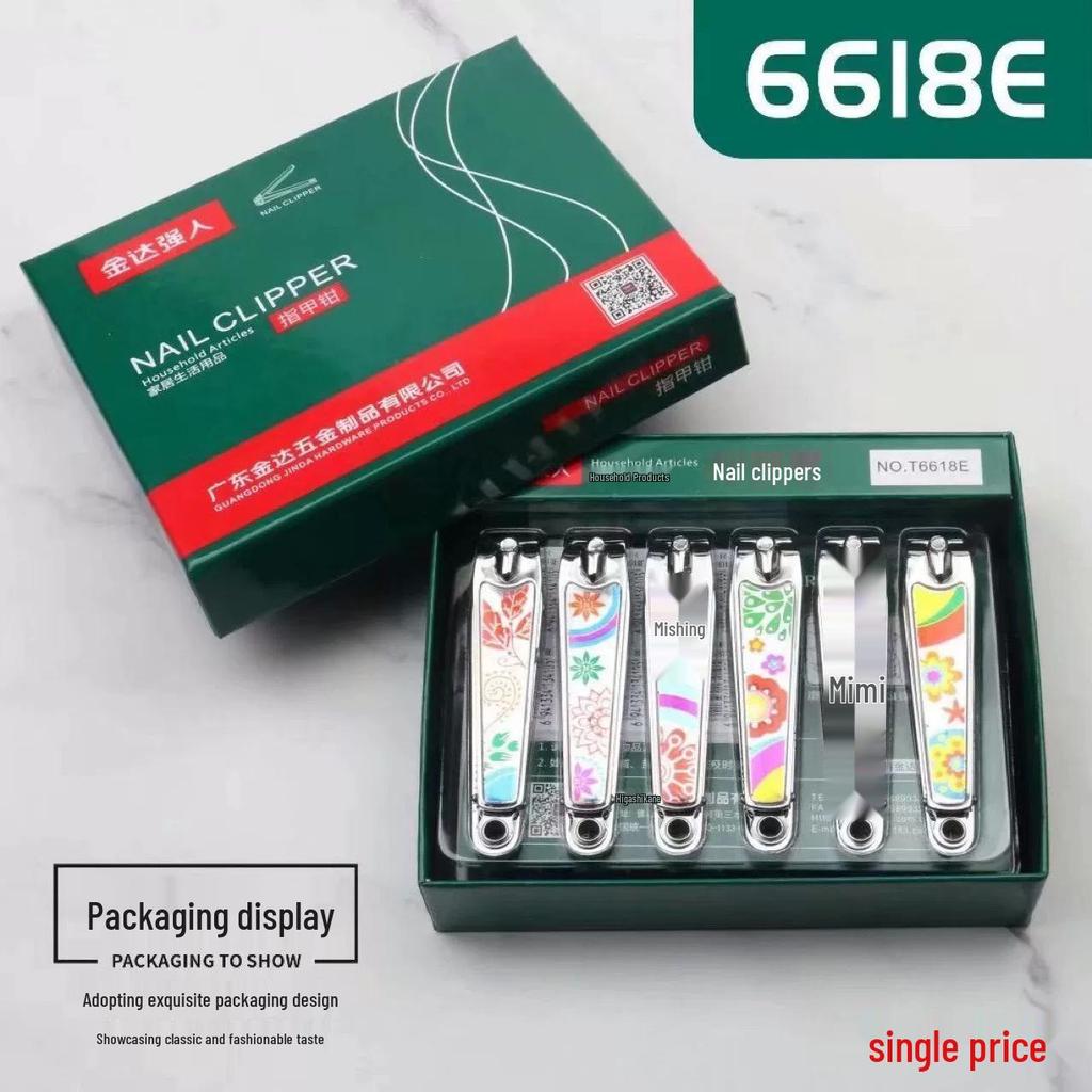 Jindaqiangren Large Carbon Steel Nail Clippers - Flat Mouth Manicure Tool with Free Shipping