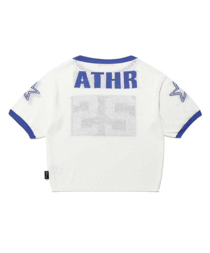 ANDTHEOTHER Maglia Blu Oversize Girocollo Manica Corta