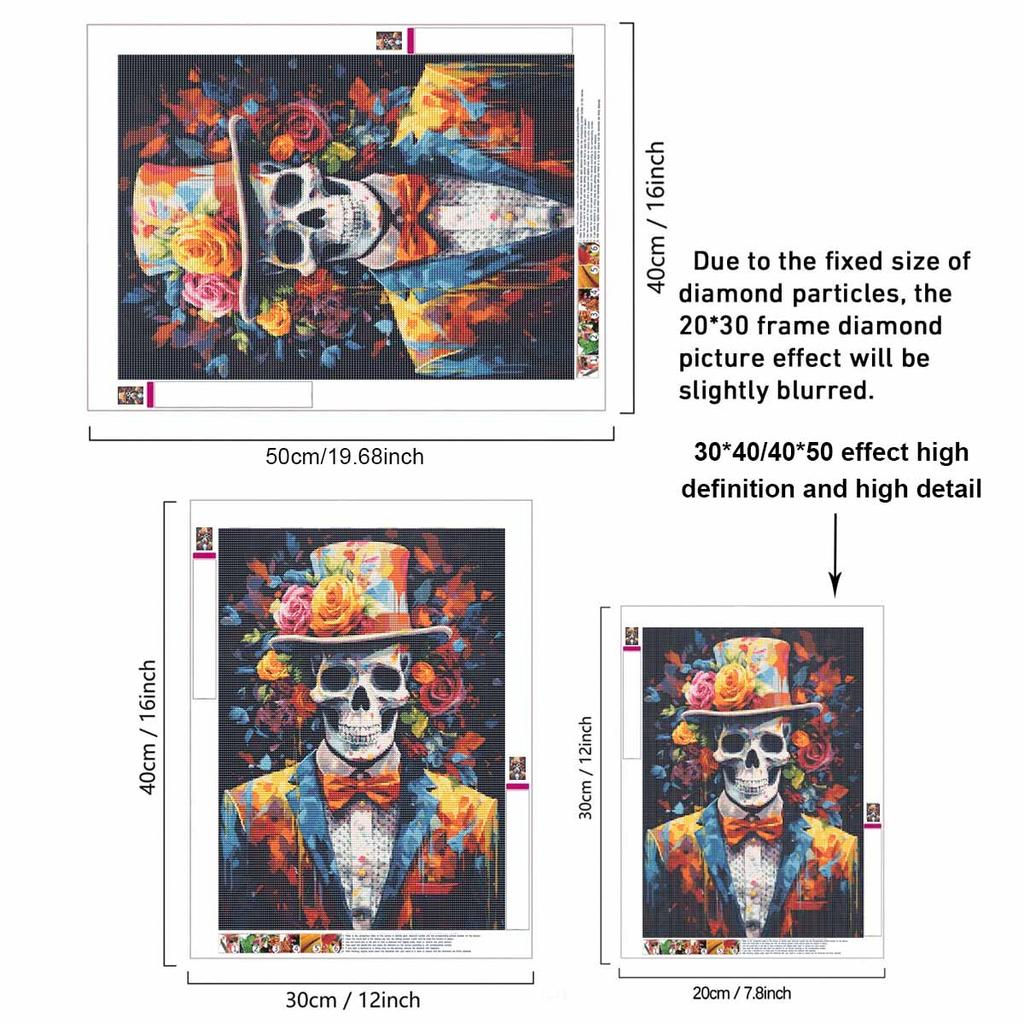 DIY Diamond Painting Canvas Colorful Floral Gentleman Design 5D Full Drill Art Creative Leisure Craft Home Decor For Wall Art Gift