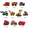 10Pcs DIY Engineering Vehicle Excavator Embroidery Fabric Clothes Patches Hot Melt Back Adhesive for Kids Shirts Pants Bag