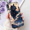 For Itel A48 6.1" Case Fashion Painting Soft Silicone TPU Black Cover For ITEL A48 itel a48 Popular Design Flowers Phone Cases