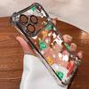 Christmas Festive Printed Plating TPU Phone Case For iPhone 17 16 15 14 13 12 11 Pro Max Plus Air 16E Clear Shockproof Cover