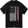New Arrived Unisex Round Neck Tshirt Vintage Promoted To Daddy 2021 American Flag Design Anime For Him Tee Shirt Breathable Tee