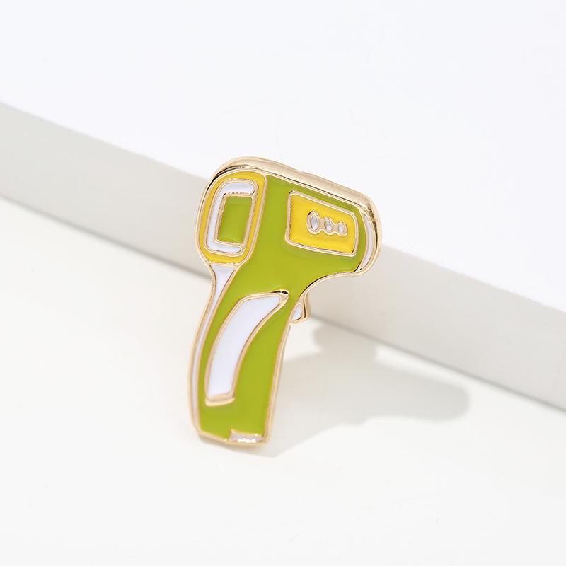 New Medical Medicine Brooch Pin Stethoscope Electrocardiogram Heart Shaped Enamel Metal Pin Nurse Doctor Backpack Lapel