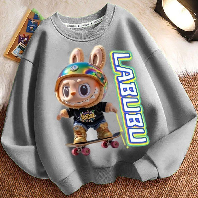 Children's Casual Round-neck Hoodies, Cute Long-sleeved Hoodies for Boys and Girls In Spring and Autumn