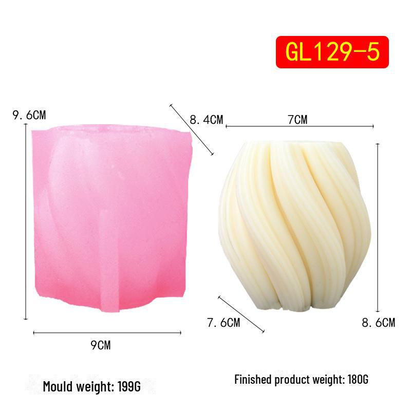 

Силиконовая форма для ароматерапевтической свечи Chou Kai Rotating Wave - гипсовая форма для домашнего декора своими руками