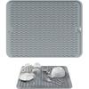 Silicone Dish Drying Mat for Multiple ge,Easy clean,Eco-friendly,Heat-resistant Silicone Mat for Kitchen Counter or Sink,Refrigerator or Drawer Liner