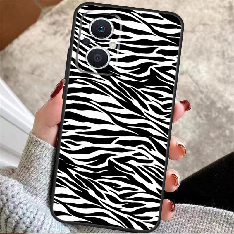

Zebra Stripe Print For OPPO Reno 14 12 11 10 13 Pro 8T 11F 12F 13F 14F 7 8 Lite OPPO Find X9 X8 X6 X5 Pro Case OPPO Reno14 F