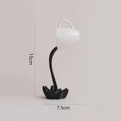 Creative Floating Coffee Cup Ornaments Standing Mugs Resin Crafts Home Living Room Entrance Desktop Decoration Ornaments Gifts