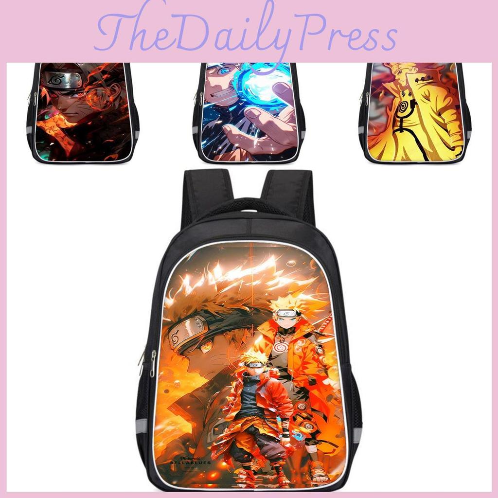 Naruto Large Capacity 3d Backpack Lightweight Burden-reducing School Bag For Kids
