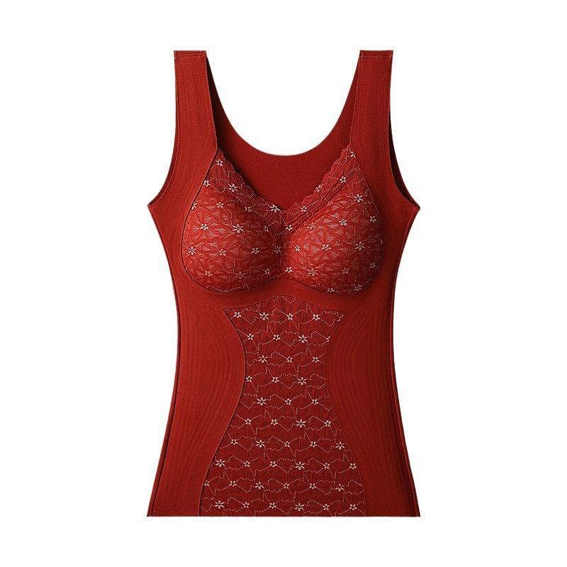 

Термобелье Майка Термобелье Женская Зимняя Одежда Теплый Топ Внутренняя Одежда Терморубашка Поддевка Интимная С Начесом С Подкладкой XL вино красного