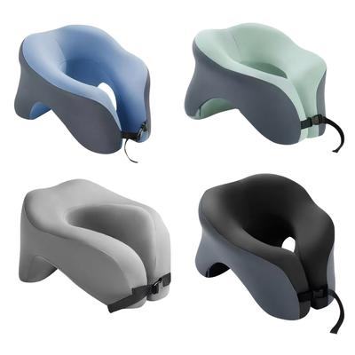 U-Shaped Neck Cushion Breathable Memory Foam Sleeping Pillow Ergonomic Head Support Cushion for Hotel Car Office Airplane Travel