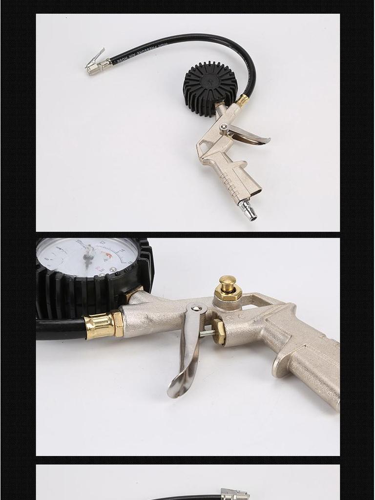 Car Tire Pressure Gauge and Filling Gun