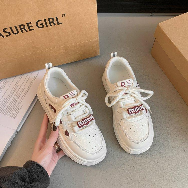 Autumn women's board shoes women's 2025 new shoes are versatile and not tired of feet, thick soles increase height women's shoes, casual shoes, w