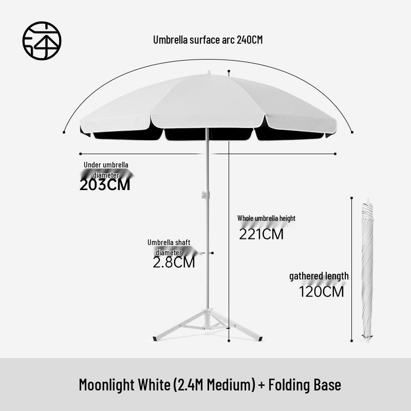 Large Outdoor Sunshade Commercial Stall Umbrella