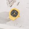 Anelli Orologio da Dito Vintage Y2K per Donne Uomini Orologio al Quarzo Mini Orologio Coppia Punk Cinturino Elastico Anello Orologio Mini Regalo