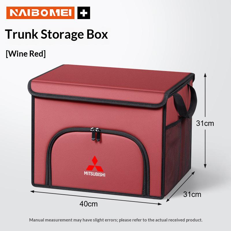 

For Mitsubishi Outlander Triton Colt Lancer EX Evolution X Pajero ASX Car trunk Foldable storage box shoe storage organizing box красный