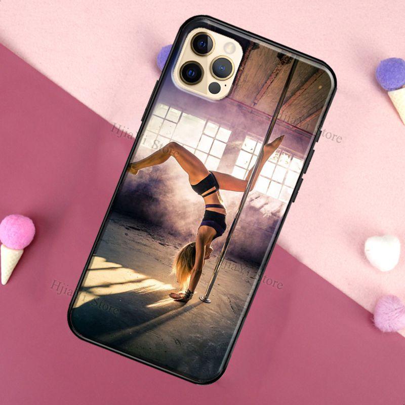 Pole Dance Dancing Fitness Case For iPhone 11 Pro Max 12 13 Mini X XS XR 7 8 Plus SE 2020 Coque For iPhone 13 Pro