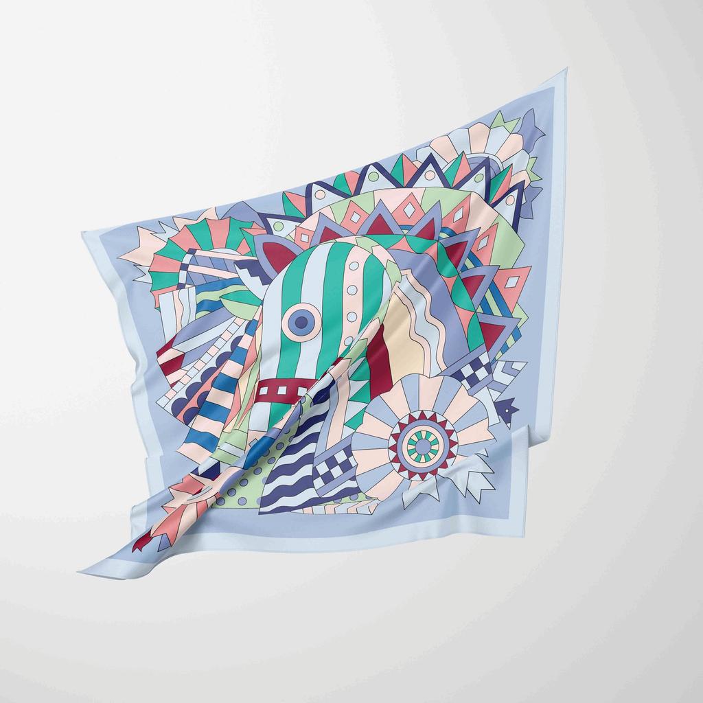 70cm*70cm  Silk Square  Scarf Women Neck Hair Tie Band Beach Hijab Kerchief Chiffon Head Headbands Bandana Female Foulard