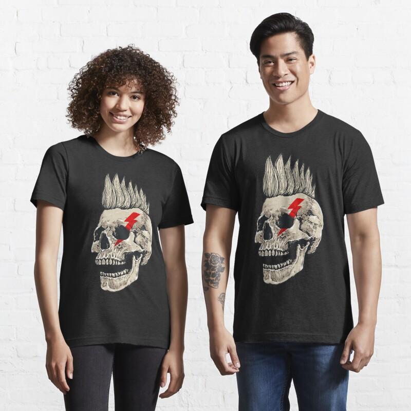 

Повседневная футболка Punk Rock Skull Punks Not Dead