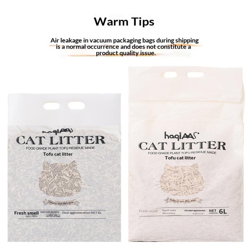 Originální rostlinná tofu kočkolit 6L Zelený čaj Směs rostlinné kočkolity Rychle hrudkující Potřeby pro domácí mazlíčky