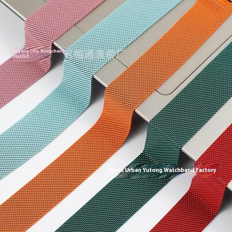 Nice Strap for Apple Watch S8 Stainless Steel Magnetic Buckle Watch Band Compatible with for Apple Milano and IWatch