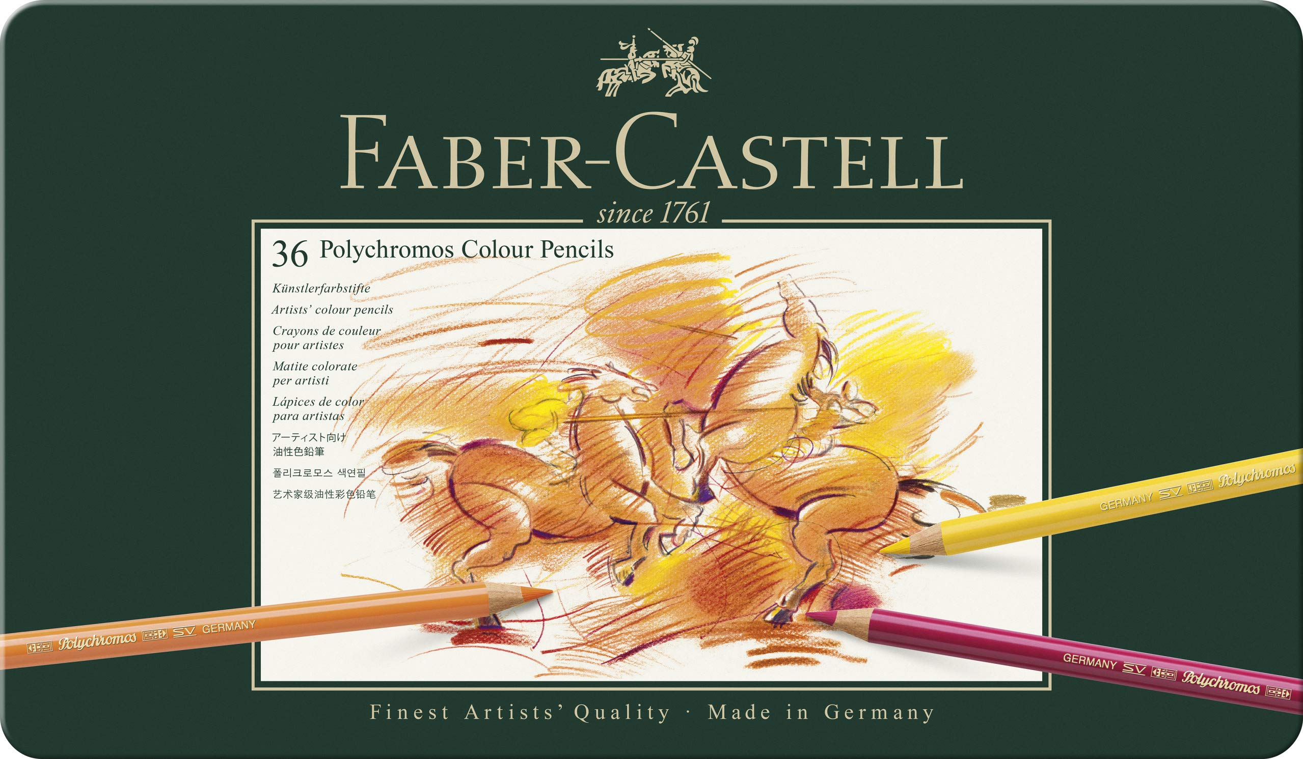 

Цветные карандаши Faber-Castell Polychromos 36 цветов в банке 110036 [оригинальный японский продукт]
