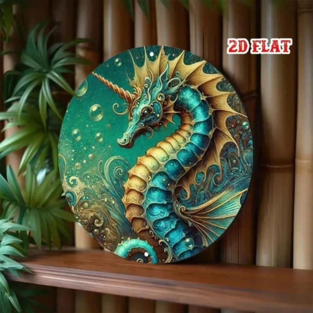 Metal Wall Art Ship Anchor Round Coastal Decor for Home