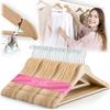 Wooden Clothes Hangers 30 Pcs MS-858 Massido