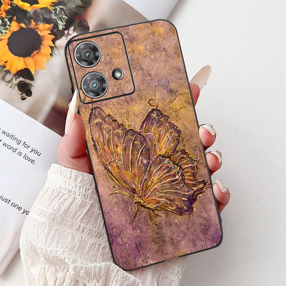 For Motorola Edge 40 Neo Case XT2307-1 Fashion Luxury Cute Cartoon Silicone Shockproof Bumper For Motorola Edge 40Neo Back Cover