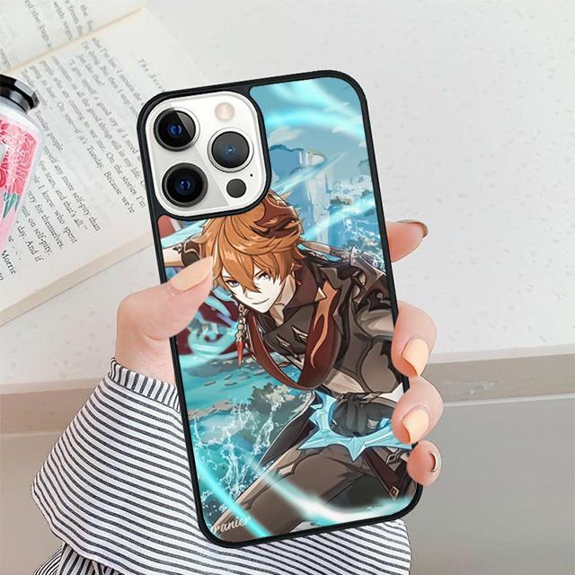 Genshin Impact Tartaglia Phone Case For iPhone 17 Air 16 16e 15 14 plus 11 12 13 Pro max Soft Bumper Shell Cover coque
