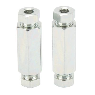 2Pcs Set Brake Pipe Connectors 38in Inline Female Male Nuts Replacement for British USA Cars PRE