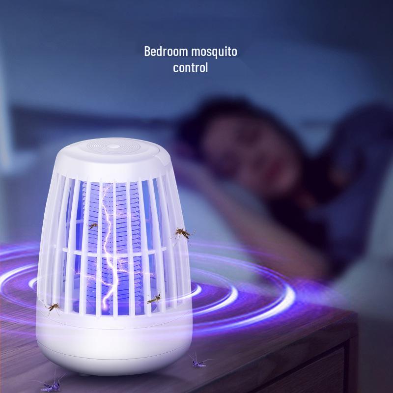 USB Wall-Mountable Night Light & Mosquito Killer Lamp for Bedroom
