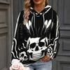 Printed Long Sleeved Winter Women's Drawstring Hoodie Autumn Casual Pullover Trend Sportswear Loose Clothes Fashion Hooded Top