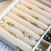 Flip Lid Travel Jewelry Case Dustproof Divided Necklace Tray Jewelry Display Holder  Classification