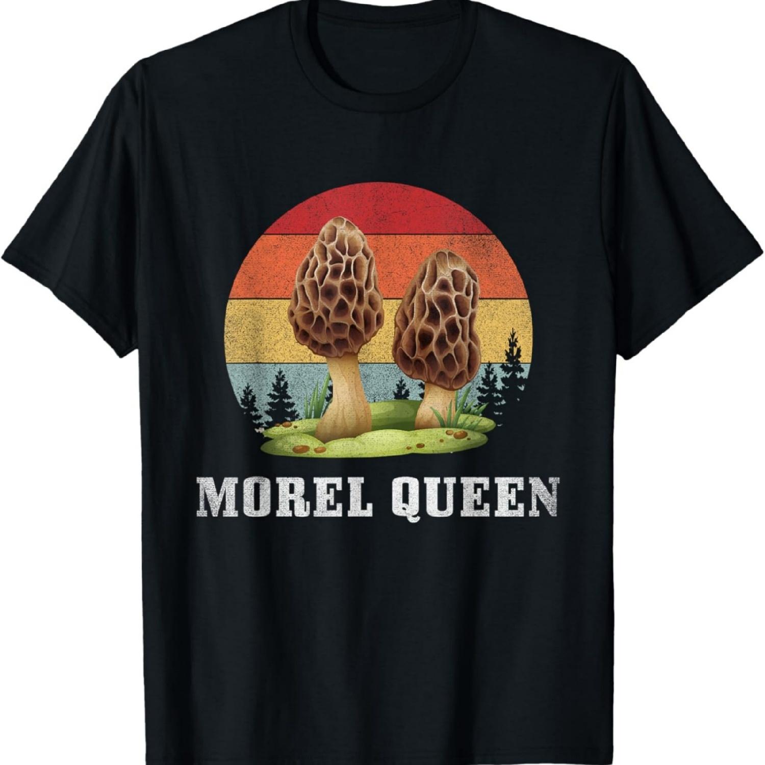 Morel Queen Mushroom Fungi Hunter T-Shirt XXXXXL разноцветный
