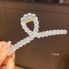 Akryl Barrette elegancka jednokolorowa spinka do włosów krab spinka do włosów Vintage proste akcesoria do włosów dla kobiet kucyk pazur klip kraby