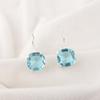 Sky Blue Topaz Gemstone Earrings, Handmade Gorgeous Jewelry, 925 Solid Sterling Silver Jewelry, Bohemian Earrings For Wedding Gift