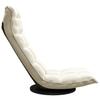 Floor Chair Swivel Cream Velvet
