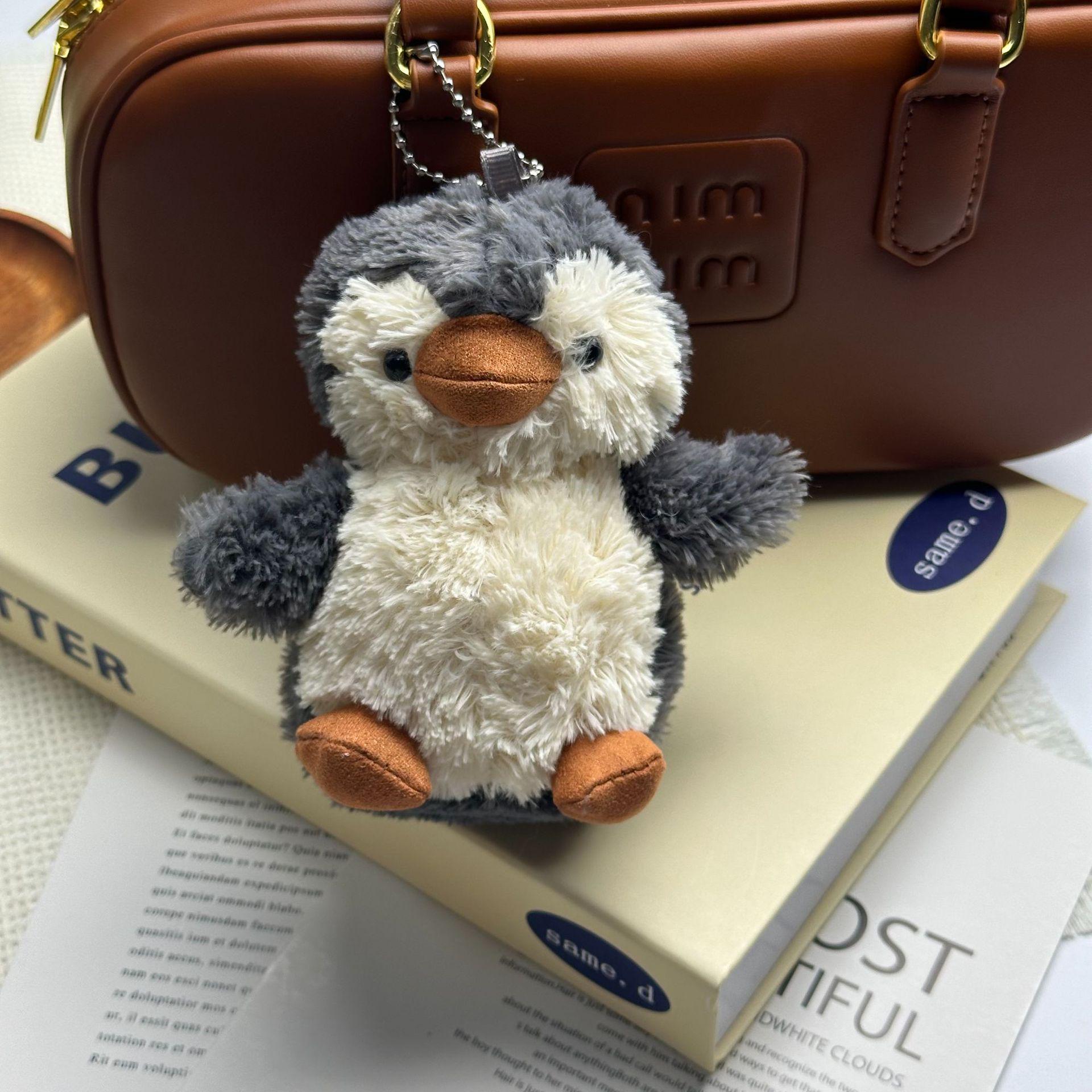 Cartoon Fun Penguin Plush Keychain - Peanut Penguin Bag Charm 13 cm