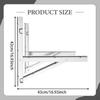 2x Air Conditioner Wall Mounting Brackets Racks Outdoor Stainless Steel Supports for Ductless Mini